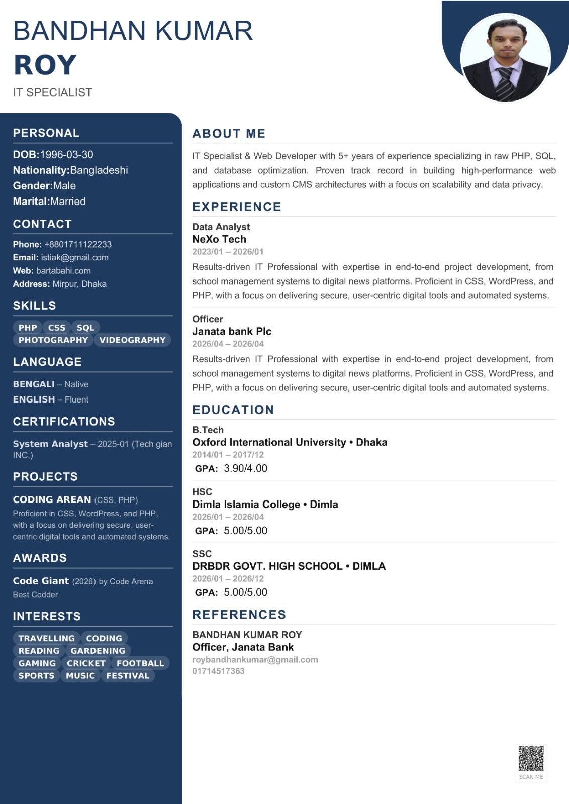 Blue Executive template