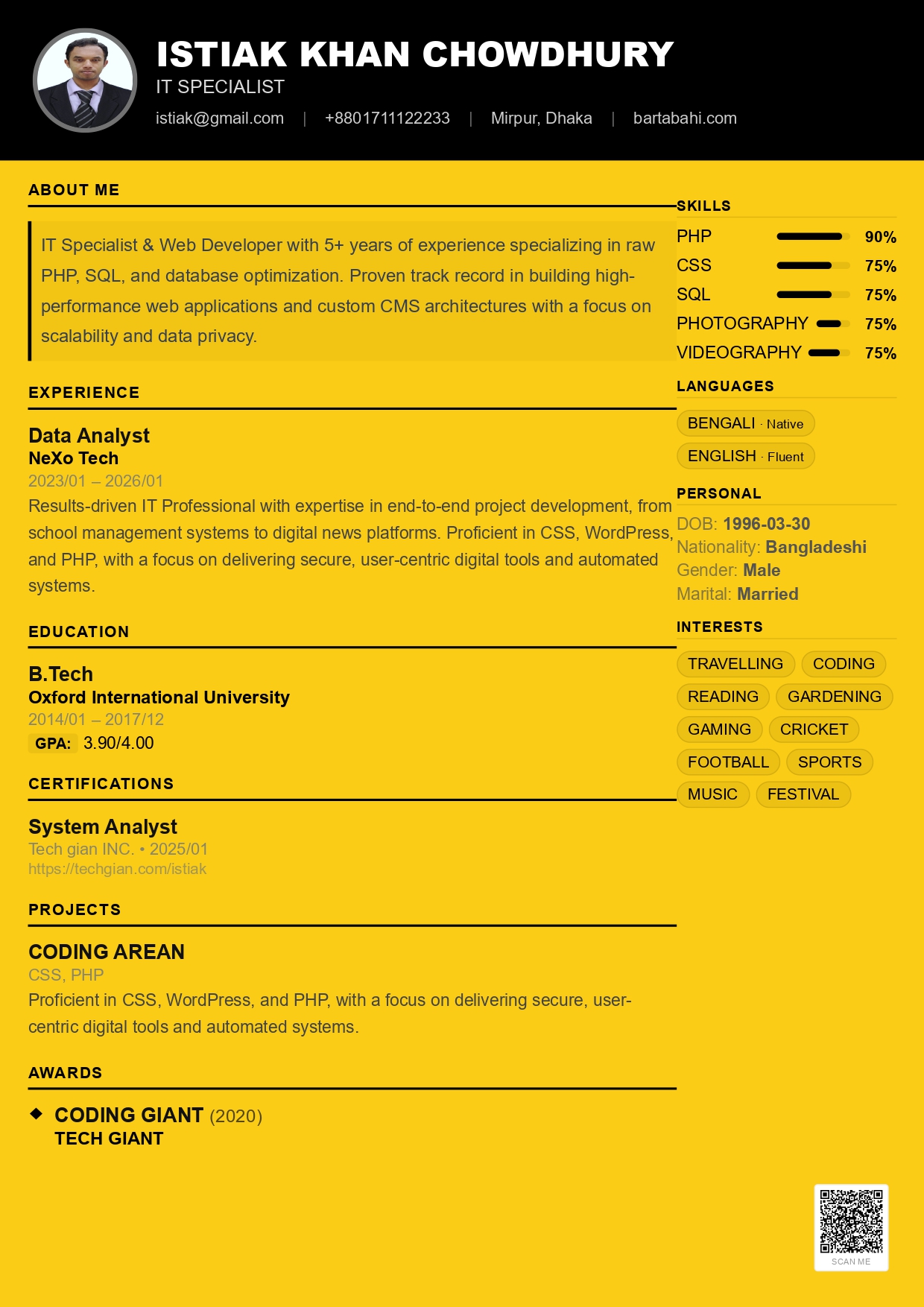 Neo Brutalist template